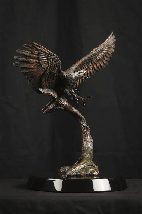 The Creators Messenger Mixed Media Eagle Sculpture By K Cantrell