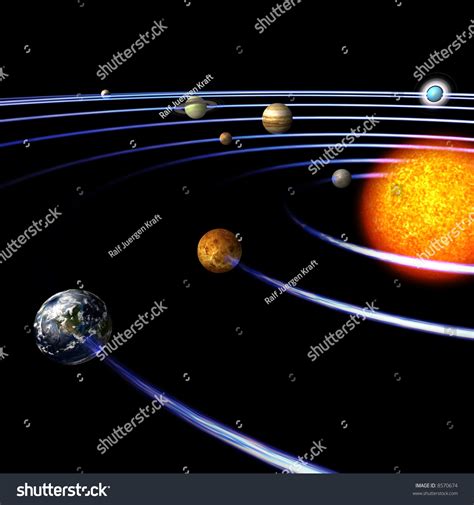 schematical image solar system clipping path stock illustration  shutterstock