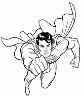 Vola Kolorowanki Stampare Supereroi Superhero Aktion Azione Volo Krypton Cartonionline Coloriage sketch template