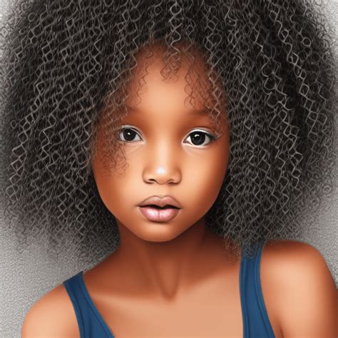 African American Girl Curly Hair Illustrations · Creative Fabrica