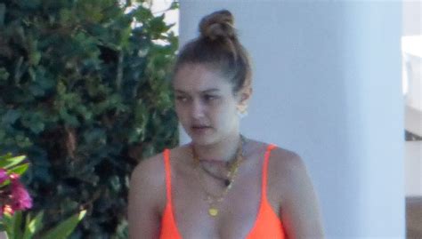 Gigi Hadid’s Orange Bikini Rocks Sexy Swimwear On