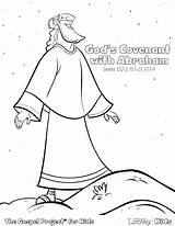Abraham Coloring Pages Bible Drawing God Rebekah Isaac Sodom Gomorrah Lot Promise Color Covenant Printable Sunday School Friday Family Clipart sketch template