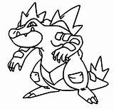Pokemon Feraligatr Coloring Pages Color Drawings Printable Online Mega Print sketch template