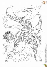 Coloring Coloriage Des Sirene Sirène Mermaids Mermaid Pages La Chine sketch template
