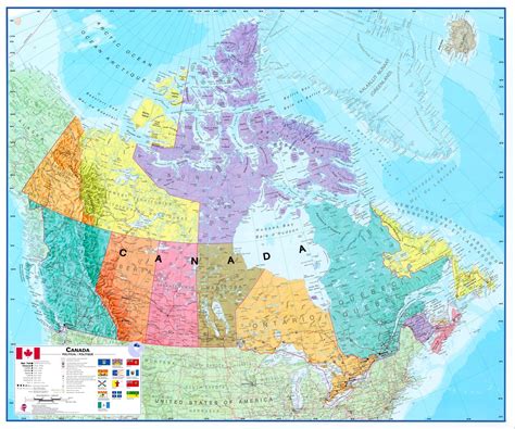koop landkaart canada maps international  voordelig  bij commee