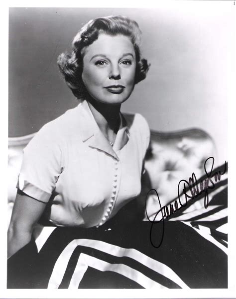 june allyson actress    signed  bw photo