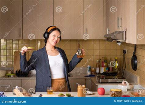 cheerful woman fooling around after spending too much time indoors