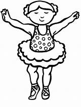 Coloring Pages Ballet Girl Practice Little Ballerina Practise Girls Colorear Para Coloringsky Dance sketch template