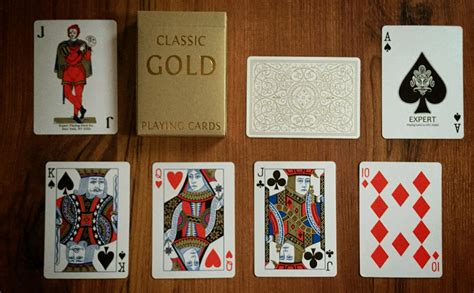 deck view classic gold playing cards