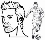 Beckham David Coloring Pages Bale Gareth Disegni Online Persone Fans sketch template