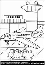 Coloring Airport Pages Popular sketch template
