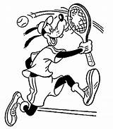 Tennis Coloring Pages Court Goofy Print Printable Getdrawings Sports Getcolorings Drawing Color sketch template