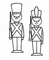 Coloring Pages Soldier Christmas Nutcracker Toy Kids Simple Clipart Shapes Drawing Soldiers Printable Toys Tin Fun Honkingdonkey Shape These Google sketch template