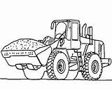 Bagger Ausmalen Traktor sketch template