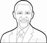 Obama Outline Clipart Barack President Presidents Michelle Coloring American Barak Drawing Clip Pages Search Color Before After Clipground Results Getcolorings sketch template