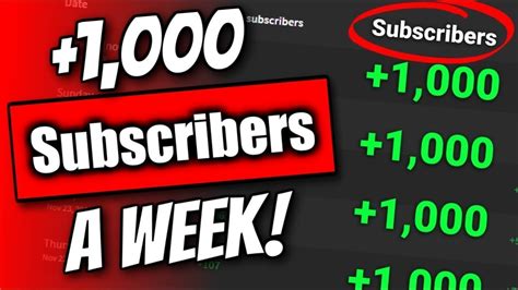 How To Get 1000 Subscribers In 1 Week On Youtube Youtube