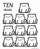 Numbers Objects Pages Counting Coloring Printable Activity Learning Number Kids Clipart Worksheets Learn Ten Count Frogs Activities Group Clip Raisingourkids sketch template