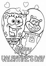 Coloring Valentines Pages Spongebob Valentine Boys Printable Sandy Getcolorings Color Cartoon Colouring Books Print Choose Board sketch template