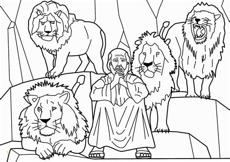 daniel   lions den coloring page printable divyajanan