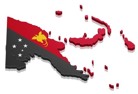 map  papua  guinea papua  guinea flag facts places  visit