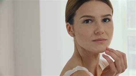 Stock Video Of Cosmetology Portrait Of Beautiful Mature