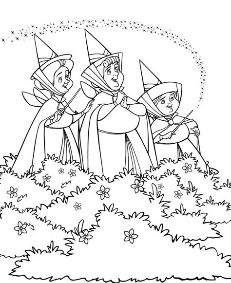disney coloring pages fairy godmothers  disney nerds podcast