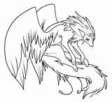 Wolf Winged Wolves Demon Novocom Wölfe Mcintyre Lila sketch template