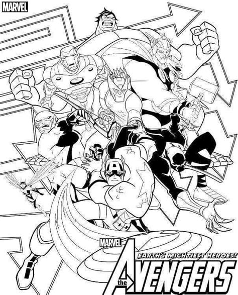 printable marvel avengers coloring page avengers coloring pages
