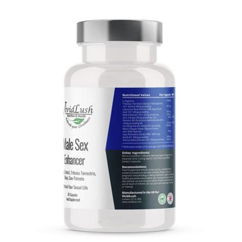 male sex enhancer supplements vividlush 30 tablets herbal blend