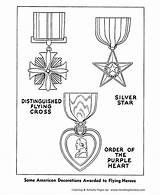 Coloring Pages Memorial Forces Armed Veterans Sheets Medals Printables Honor Service American Military Kids Usa Activities Crafts Flying Medal Printable sketch template