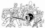 Metallica Simpsons Lineart Deviantart Drawings sketch template