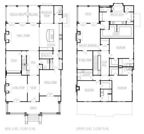 american foursquare floor plans google search house design pinterest