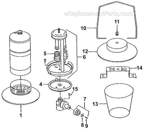 coleman    mantle propane lantern oem replacement parts  ereplacementpartscom