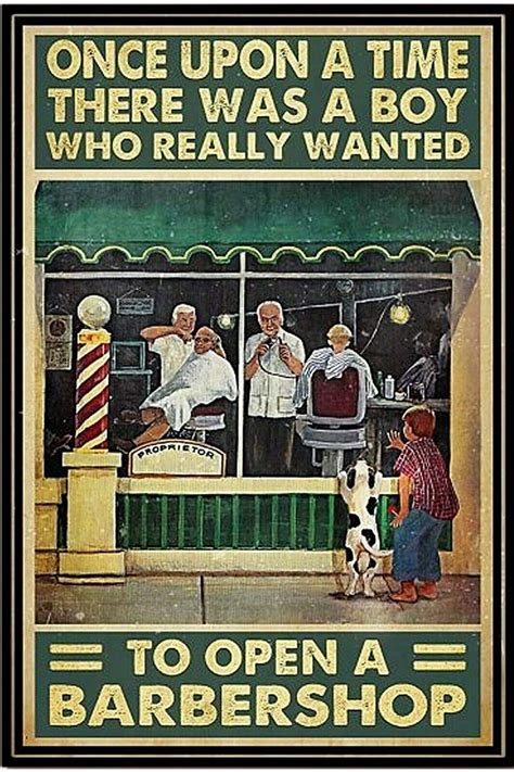 boy   wanted  open  barbershop poster vintage art posters