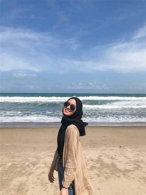 Ootd Pantai Hijab Rok
