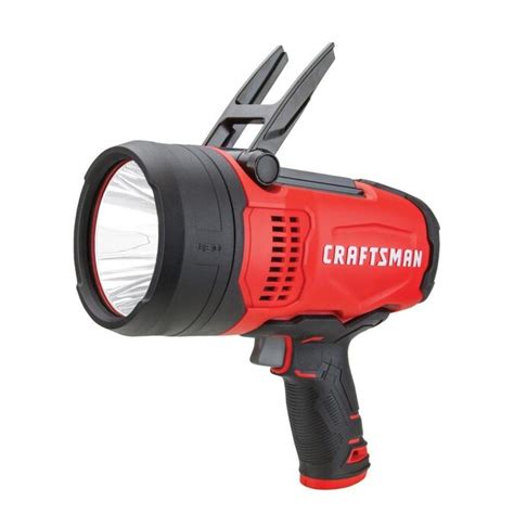 craftsman  lumen led rechargeable spotlight flashlight battery included   flashlights