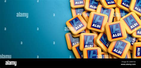 aldi logo brand  res stock photography  images alamy