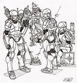 Clone Commando Commandos Trooper Arc sketch template
