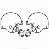 Coloring Football Helmet Pages Helmets sketch template