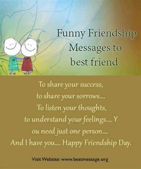 41 Best Friendship Day Messages Images On Pinterest