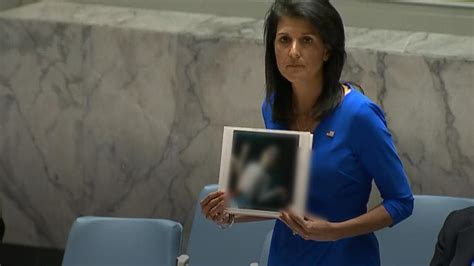 U N Ambassador Nikki Haley Blasts Russia In Emotional Speech After