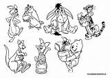 Pooh Winnie Coloring Pages Characters Fall Owl Classic Piglet Printable Color Colouring Clipart Drawings Getcolorings Disney Character Printables Print Popular sketch template