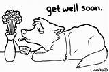 Well Soon Coloring Pages Printable Card Clipart Color Cards Clip Books Last Smoothie Chicken Topic Library Comments Artist sketch template