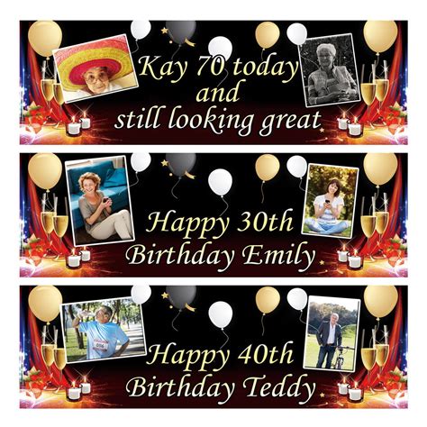 personalised birthday banner photo    post