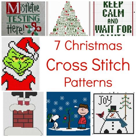 fun christmas cross stitch patterns needle work
