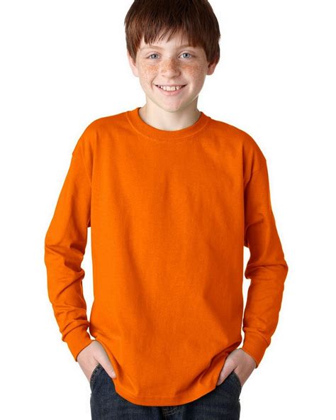gildan  youth ultra cotton long sleeve  shirt apparelnbagscom