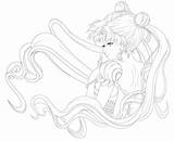 Serenity Lineart sketch template