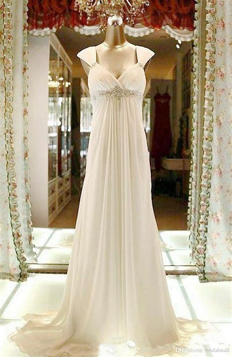 discount bohemian empire style pregnant wedding dresses