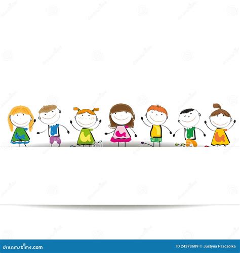 banner kids royalty  stock images image