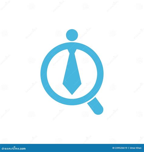 job logo design vector stock vector illustration  employee